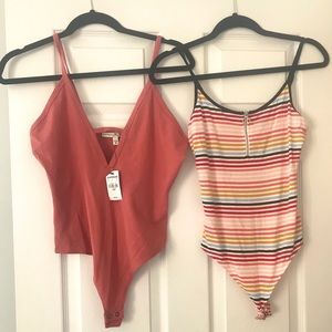 Set of two express bodysuits